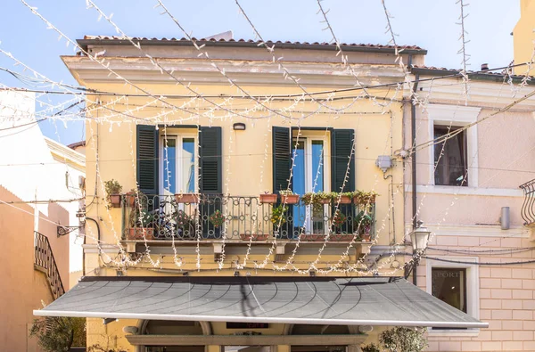 Balcone Tradizionale Della Casa Maddalena Sardegna Italia — Foto Stock