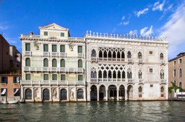 Palace Ca' d'Oro (Palazzo Santa Sofia) on Grand Canal in Venice, Italy clipart