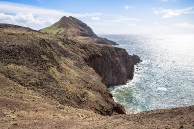 Kuzey Sahil Ponta de Sao Lourenco, Madeira, Portekiz, güzel manzara