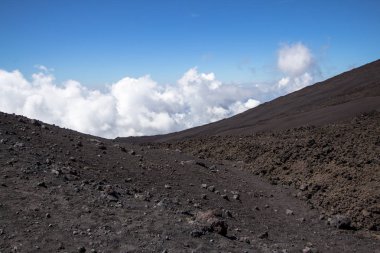 Etna yanardağı kraterler Sicilya, İtalya