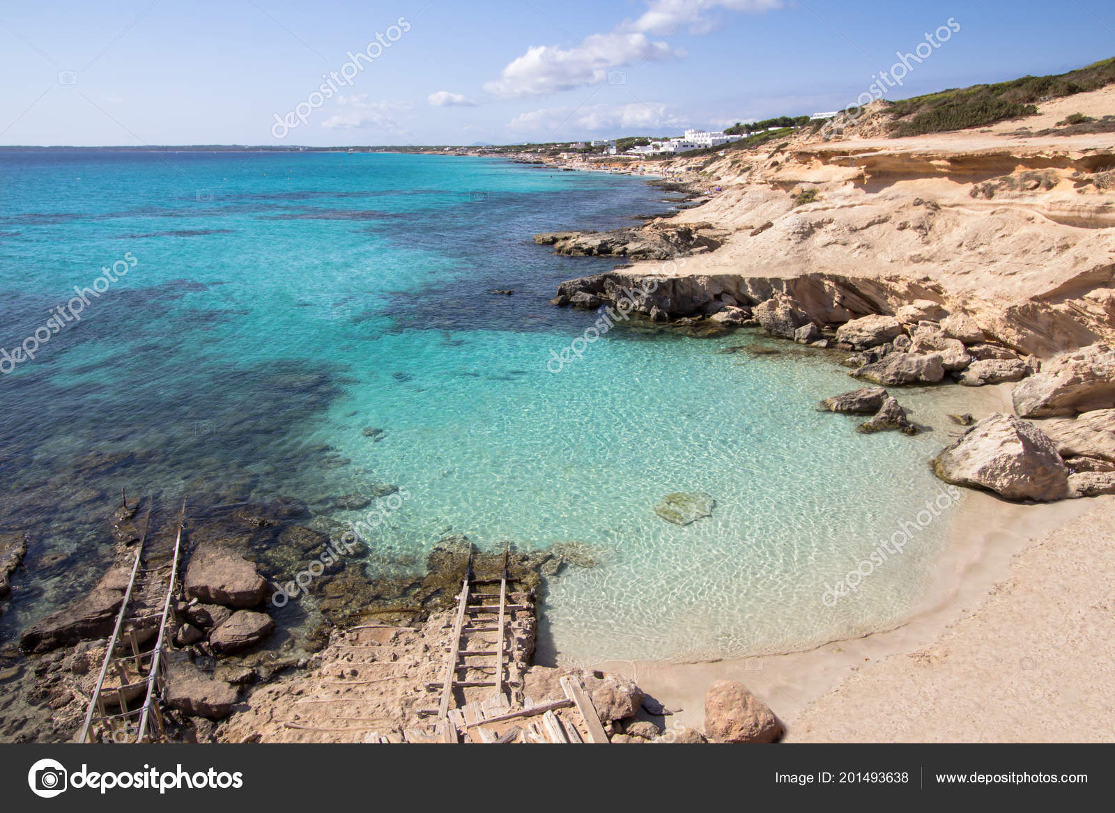 Calo Des Mort Beach Formentera Balearic Islands Spain Stock Photo C Cahkt 201493638