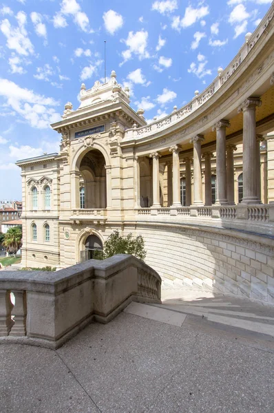 Vista Exterior Del Palais Palacio Longchamp Marsella Francia — Foto de Stock