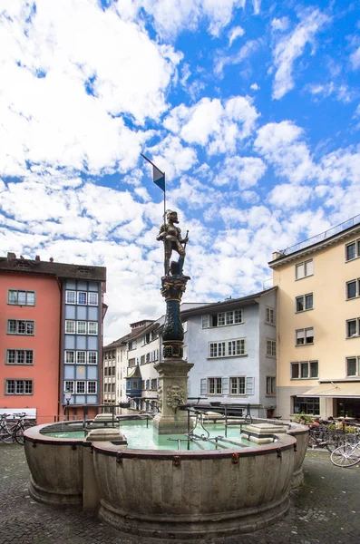 Place Napf Dans Vieille Ville Zurich Suisse — Photo
