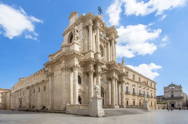 Kathedraal Duomo Van Ortigia Syracuse Sicilië Italië — Stockfoto