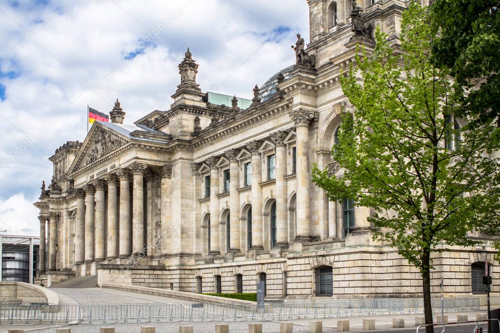 Building of German Government (Reichstag) in Berlin, Germany