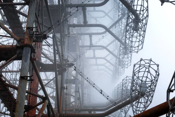 Complesso di antenne Duga a Chernobyl Zona di esclusione 2019 — Foto Stock