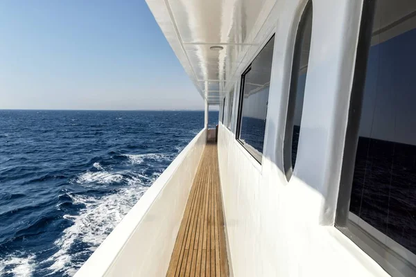 Corridor of luxury yacht — Stock Photo, Image