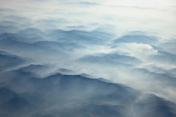 Carpathian Mountains from above at winter — Stock Photo, Image