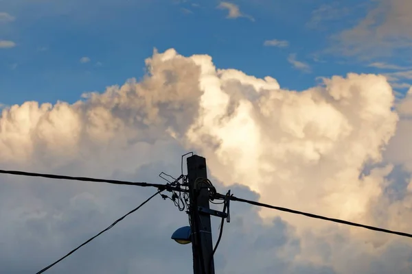 Foto del cielo con nubes — Foto de Stock