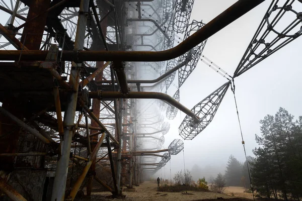 Complexe d'antennes Duga à Tchernobyl Zone d'exclusion 2019 — Photo