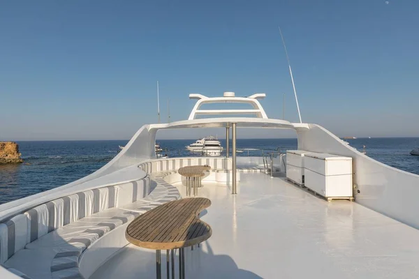 Relaxing area of luxury yacht — Stock Photo, Image