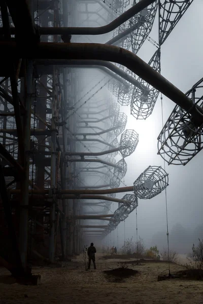 Duga-Antennenkomplex in der Sperrzone von Tschernobyl 2019 — Stockfoto