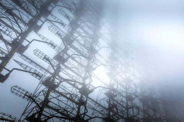 Συγκρότημα κεραίας Duga στο Τσερνομπίλ ζώνη αποκλεισμού 2019 — Φωτογραφία Αρχείου