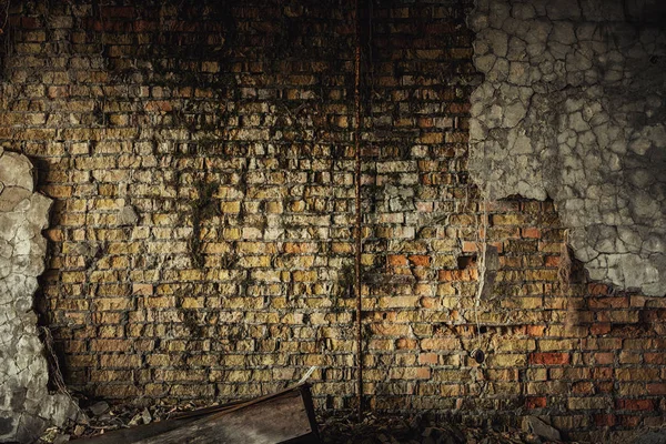 버려진 손상된 건물 벽 — 스톡 사진