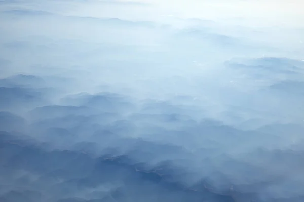 Carpathian Mountains from above at winter — Stock Photo, Image