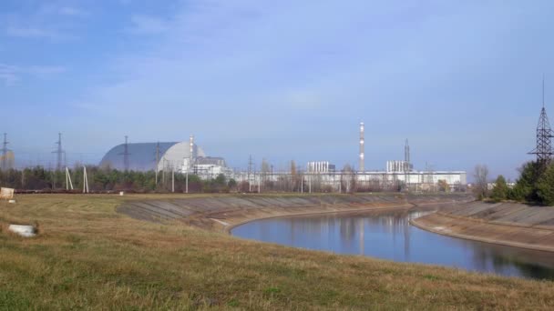 Πυρηνικό Εργοστάσιο Του Τσερνομπίλ 2019 — Αρχείο Βίντεο