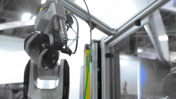 Roboterarm Industriellen Umfeld — Stockvideo