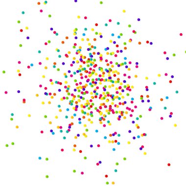 Polka dot konfeti ile soyut konfeti arka plan. Vektör çizim