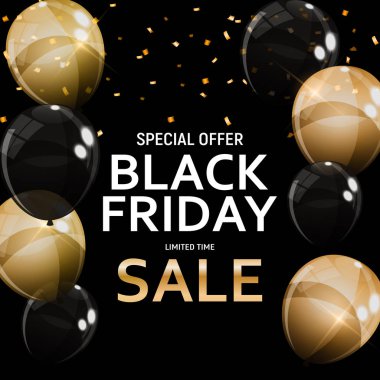 Kara Cuma Sancak Şablonu. vektör illüstrasyonu