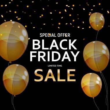 Kara Cuma Sancak Şablonu. vektör illüstrasyonu