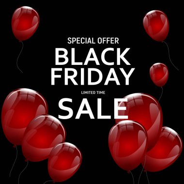 Kara Cuma Sancak Şablonu. vektör illüstrasyonu