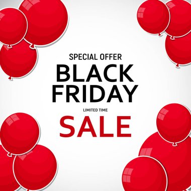 Kara Cuma Sancak Şablonu. vektör illüstrasyonu