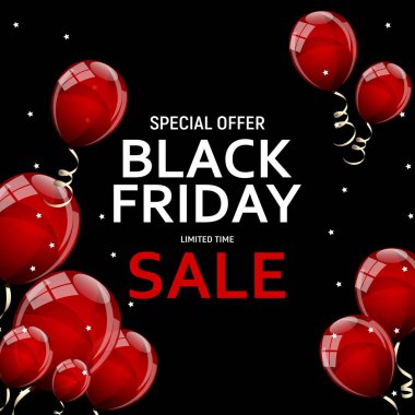 Kara Cuma Sancak Şablonu. vektör illüstrasyonu