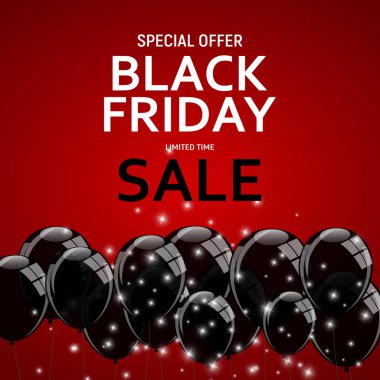 Kara Cuma Sancak Şablonu. vektör illüstrasyonu