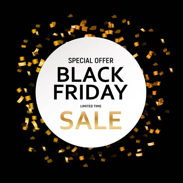 Kara Cuma Sancak Şablonu. vektör illüstrasyonu