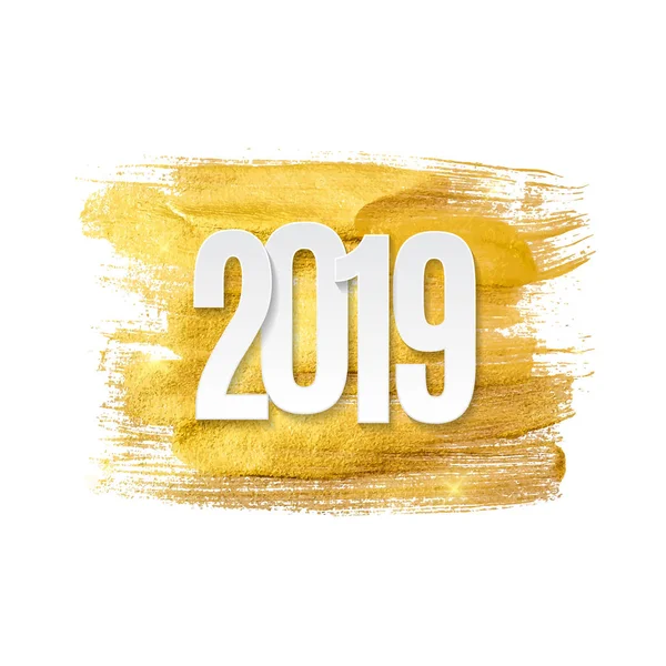 Mutlu yeni yıl 2019 arka plan. Vektör çizim