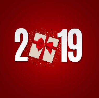 Merry Christmas ve yeni yıl arka plan. Vektör çizim