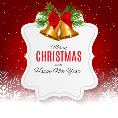 Merry Christmas ve yeni yıl arka plan. Vektör çizim
