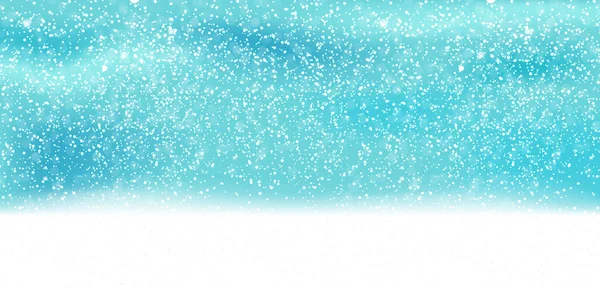 Doğal kış renkli arka plan ile düşen kar üzerinde sürüklenir. Vektör çizim. Eps10