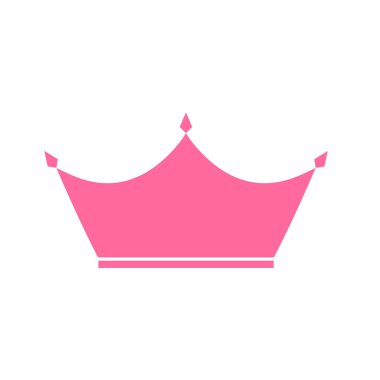 Prenses tacı simgesi. Vektör çizim.