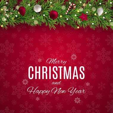 Mutlu Noeller ve yeni yıl arkaplanı. Vektör Illustration EPS10