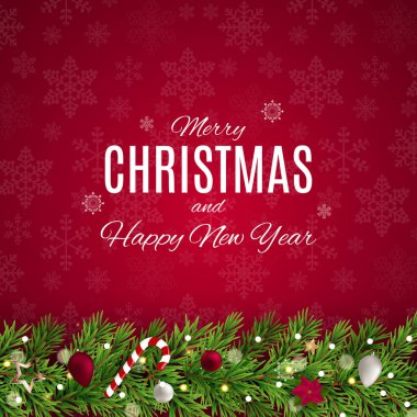 Mutlu Noeller ve yeni yıl arkaplanı. Vektör Illustration EPS10