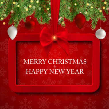 Mutlu Noeller ve yeni yıl arkaplanı. Vektör Illustration EPS10