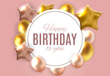 Renkli Parıltılı Mutlu Yıllar Balonlar Sancak Arkaplan Vektör İllüstrasyonu EPS10