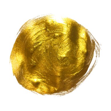Altın boya pırıltılı sanat dokulu illüstrasyon. Vektör çizim Eps10