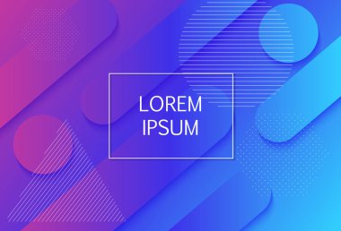 Soyut Minimal degrade geometrik arka plan şekilleri. Vektör çizim Eps10