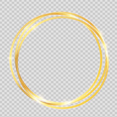 Altın boya parlak şeffaf arka plan karede dokulu. Vektör çizim Eps10