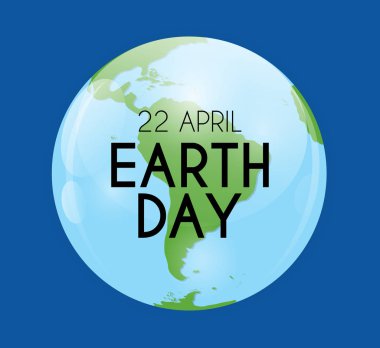 Dünya günü arka plan Aprill, 22. Vektör Illustration