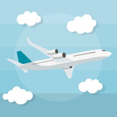 Soyut uçak arka plan vektör Illüstrasyon