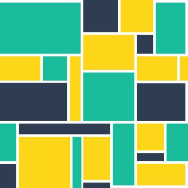 Soyut Geometrik Dikişsiz Desen Blok Arka Plan. Vektör Iii