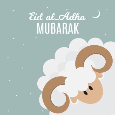 Kurban Bayramı, Kurban Bayramı kurban bayramı. Vektör illüstratör