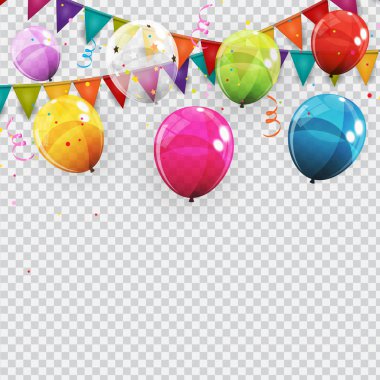 Renk Parlak Helyum Balonlar Arka Plan Grubu. Ballo Seti