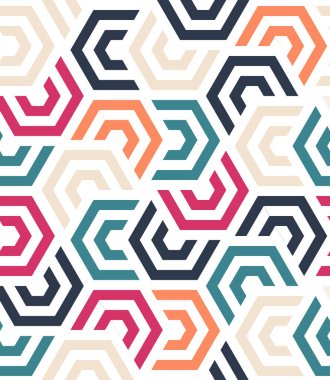 Geometrik arka plan. Soyut Dikişsiz Desen. Vektör illustra