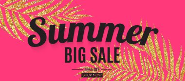 Soyut Yaz Satışı Arkaplanı. Vektör İllüstrasyonu