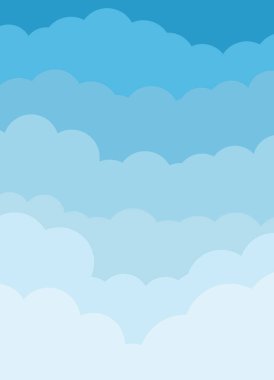 Düz gökyüzü mavisi renk. Vektör İllüstrasyon Eps10