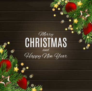 Mutlu Noeller ve Mutlu Yıllar posterleri. Vektör çizimi